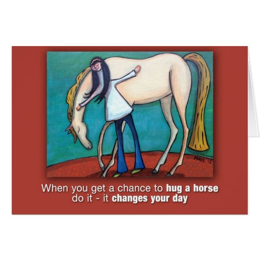 Hug a Horse Cards (Front Horizontal)
