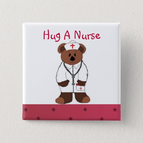 Hug A Nurse Button