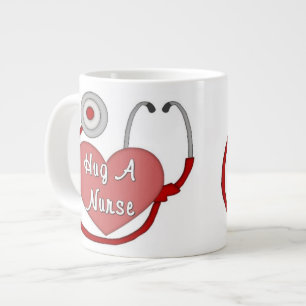 Hug A Nurse Giant Coffee Mug