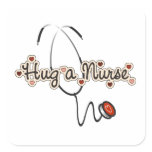 Hug a Nurse T-shirts and Gifts Square Sticker