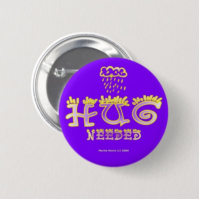Hug - A Positive Word Button (Front & Back)