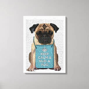 Hug a Pug Canvas Print