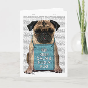 Hug a Pug Card