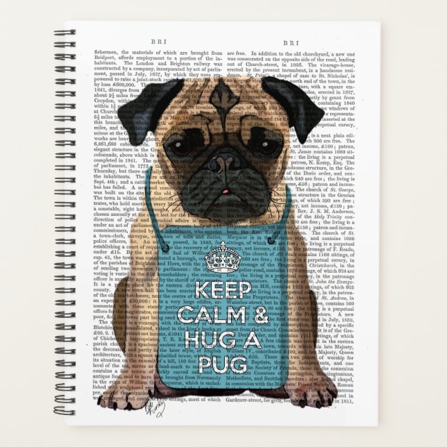Hug a Pug Planner (Front)