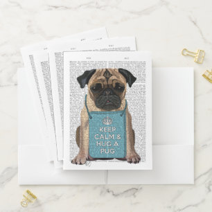 Hug a Pug Pocket Folder