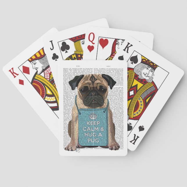 Hug a Pug Poker Cards (Back)