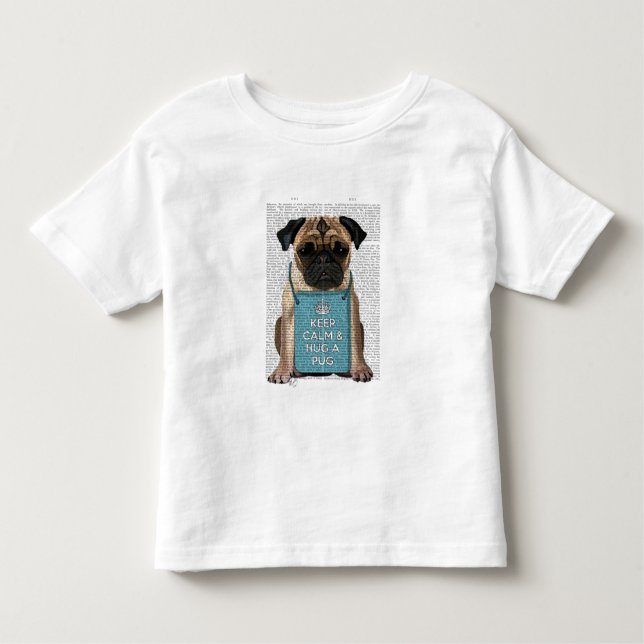 Hug a Pug Toddler T-shirt (Front)