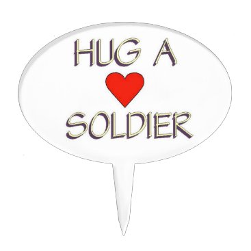 Hug a Soldier Cake Topper Hug a Soldier Cake Topper