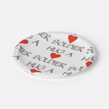 Hug a Soldier Paper Plate Hug a Soldier Paper Plate
