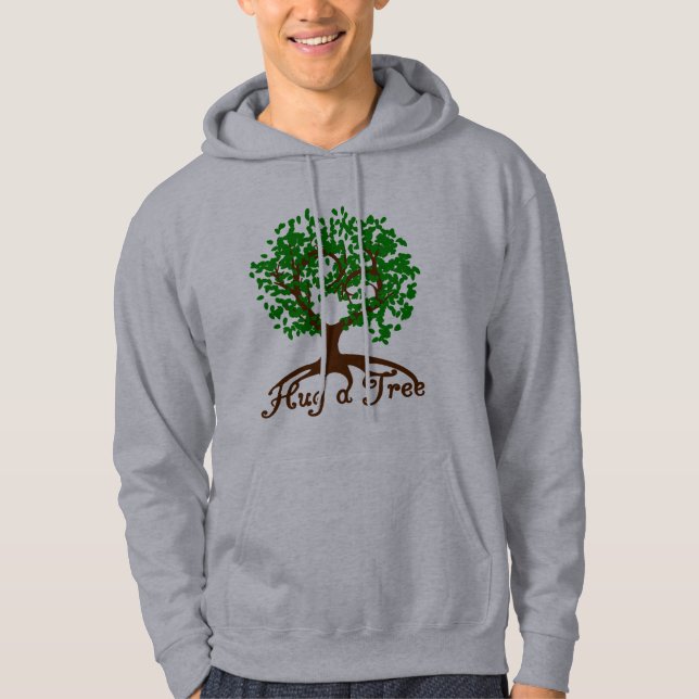 Hug a Tree Adult Hoodie (Front)