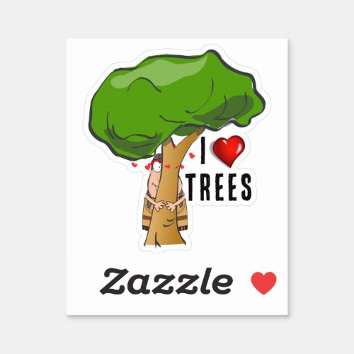 Hug a Tree Day Sticker