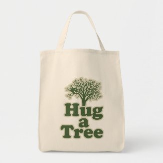 Hug a Tree for Earth Day Tote Bag