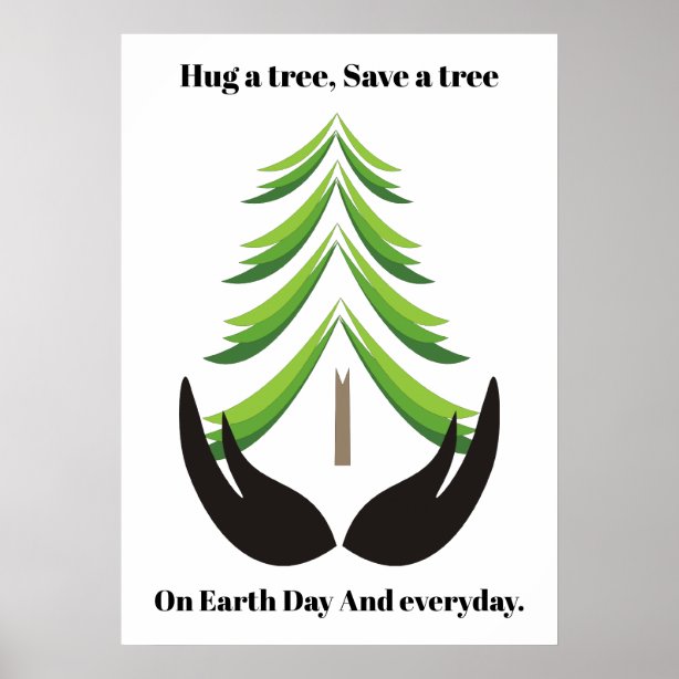 Tree Hugging Posters & Prints Zazzle