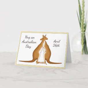 Hug an Australian Day April 26th Card