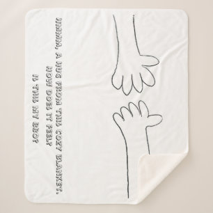 Hug Blanket- my BBO Sherpa Blanket