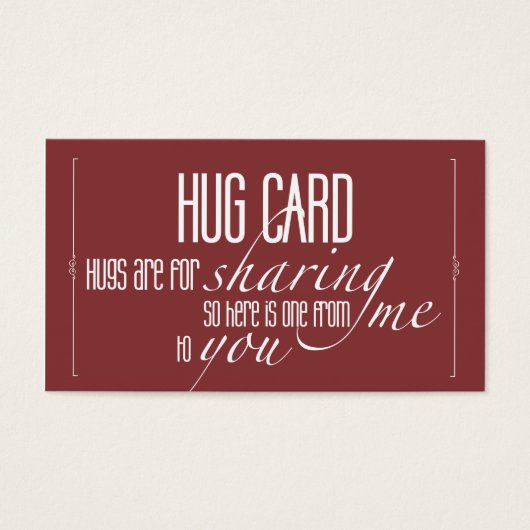 Hug Business Card (Front)