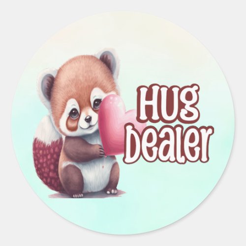 Hug Dealer Classic Round Sticker