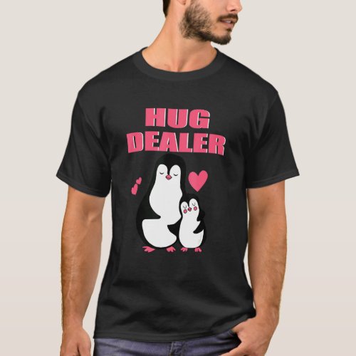 Hug Dealer Cute Pinguin Music Festival Free Hugs H T_Shirt
