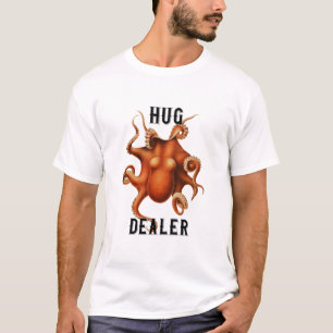 Hug Dealer Funny Octopus by Ernst Haeckel T-Shirt