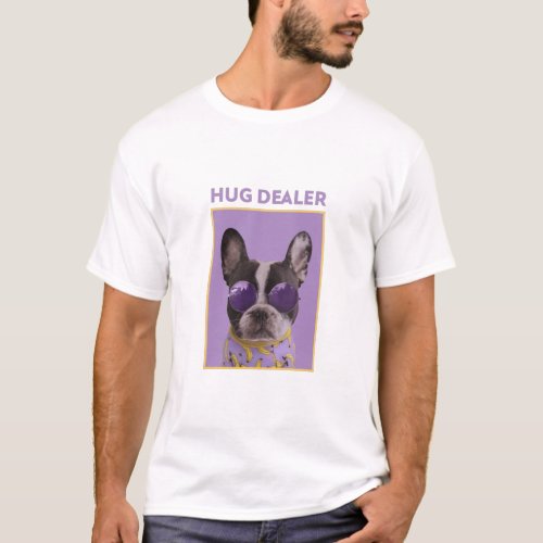 hug dealer pitbull dog t shirt