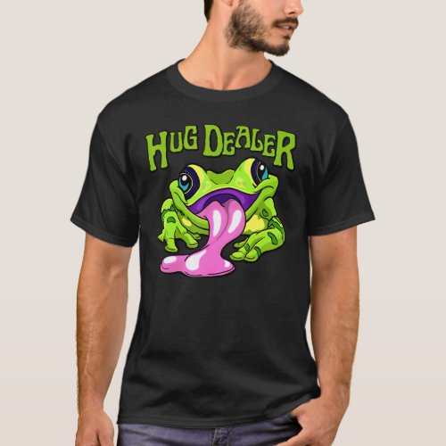 Hug Dealer Psychedelic Frog T_Shirt