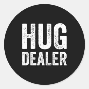 Hug Er Muscle Tank Fitness Gym Lifting Workout  Classic Round Sticker