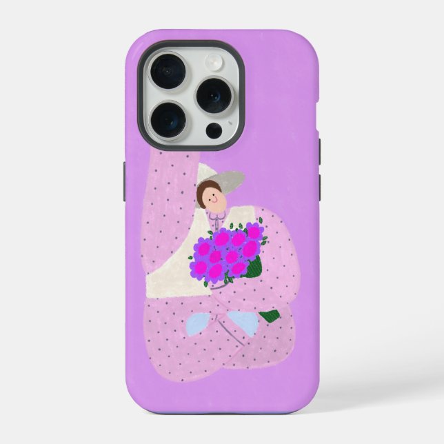 Hug flowers iphone case (Back)