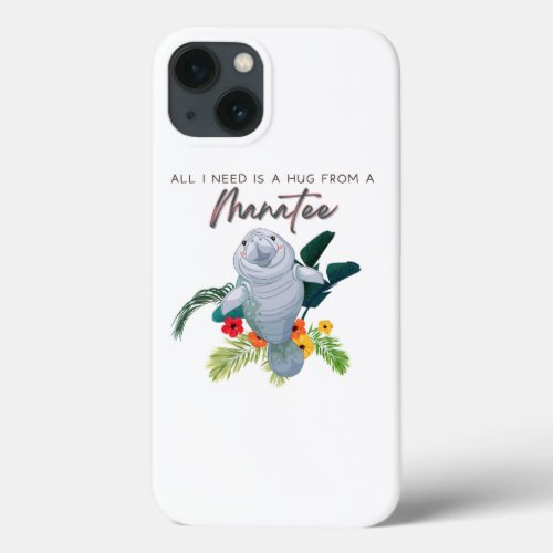 Hug From A Manatee T_Shirt Grocery Bag iPhone 13 Case