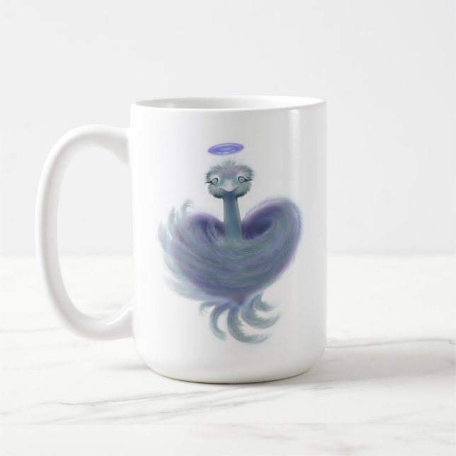 Hug from Heaven Ostrich Coffee Mug (Left)