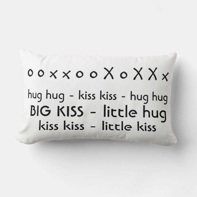 Hug Hug Kiss Kiss Pillow (Front)