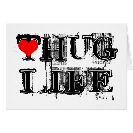 Hug Life Grunge Style Cards (Front Horizontal)