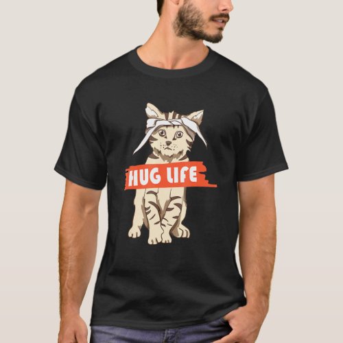 Hug Life Kitten Cat Music Festival Touchy Free Hug T_Shirt