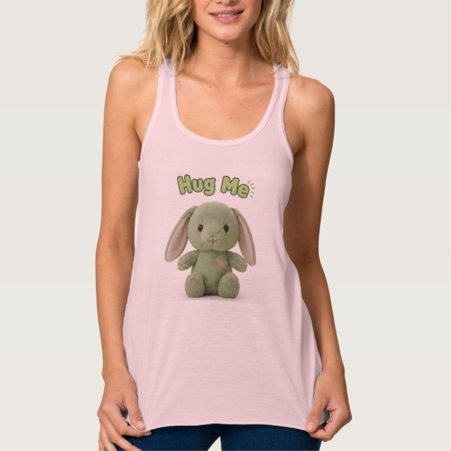 Hug Me Bunny Tank Top (Front)