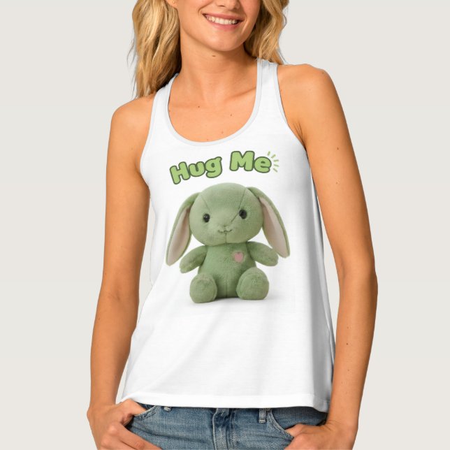 Hug Me Bunny Women's Tank Top (Front)