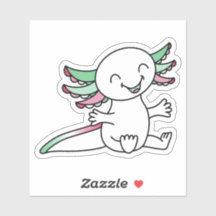 Hug me! Cute Axolotl in Abrosexual Pride colors