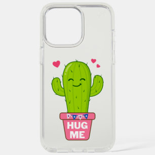 hug me, i am a nice cactus iPhone 15 pro max case