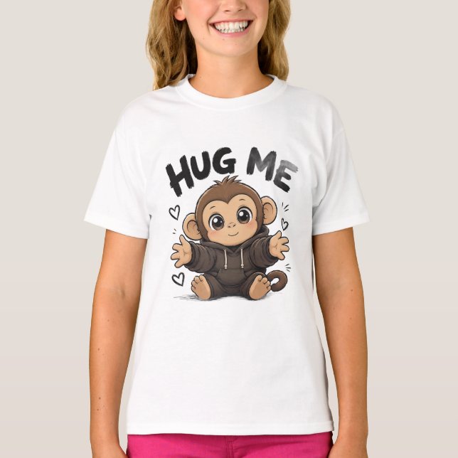 Hug Me Monkey T-Shirt (Front)