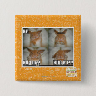Hug me pinback button
