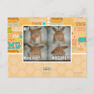 Hug me postcard