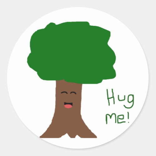 Hug Me Tree Sticker