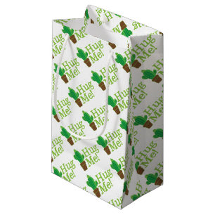 hug me with cactus small gift bag