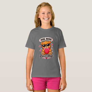 Hug Mode Bear Hugs Girls Tee