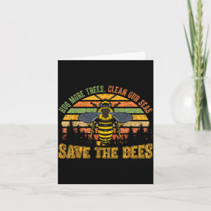 Hug more trees clean seas save bees nature lover card