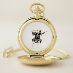 Hug My Rhodesian Ridgeback So I Don't Choke People Pocket Watch
