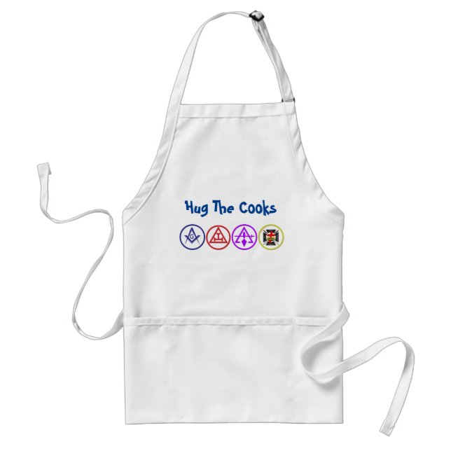 Hug The Cook Masonic Adult Apron (Front)