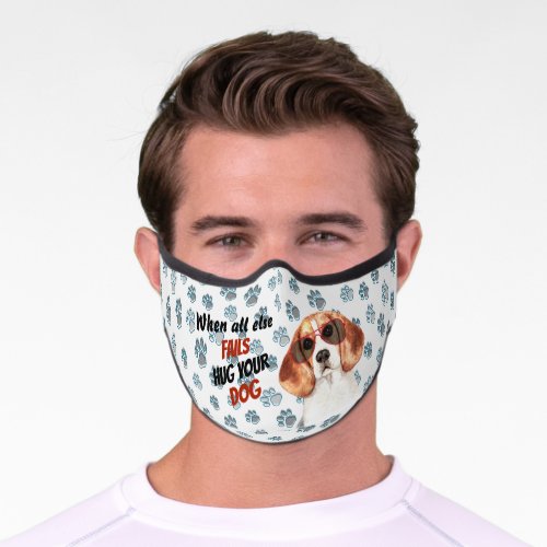 Hug Your Dog Beagle Premium Face Mask