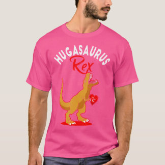 Hugasaurus Rex Valentines Day T Rex Dinosaur Match T-Shirt