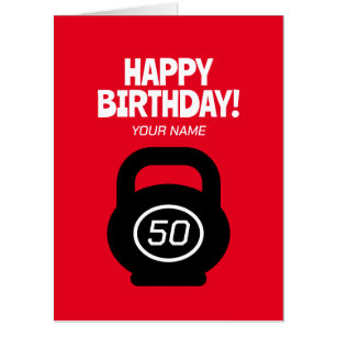 Workout Birthday Card Birthday Card for Gym Lover Fitness 