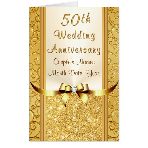Huge 50th Wedding Anniversary Cards 2 3 4 Foot Card
