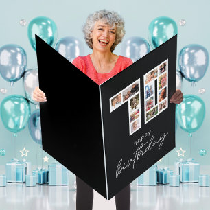 Huge 70th Birthday card Photo Collage